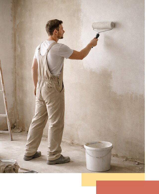 Грунтовка стен под отделку в Мысках профессиональным раствором