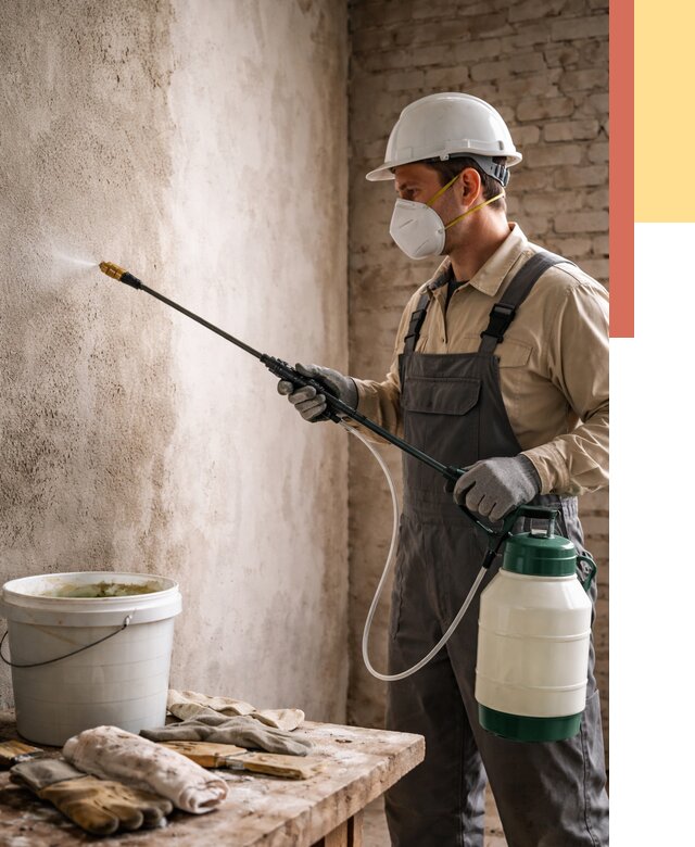 Антисептическая обработка стен в Мысках от 1217 руб. — быстро и недорого | ОТДЕЛОЧНИК-Мси