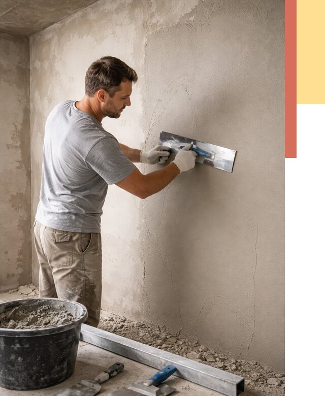 Штукатурка стен без маяков в Мысках от 7303 руб/м2 — услуги и цена | ОТДЕЛОЧНИК-Мси
