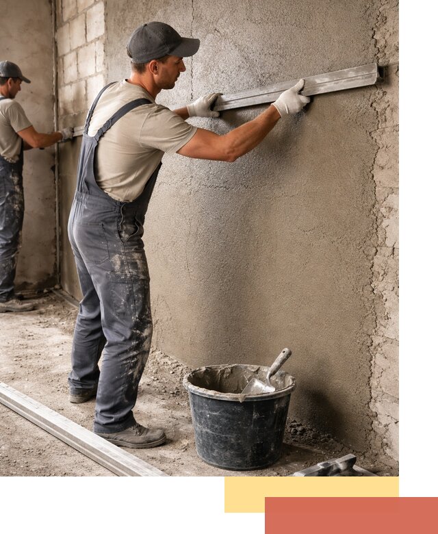 Штукатурка стен цементно-песчаная в Мысках профессионально