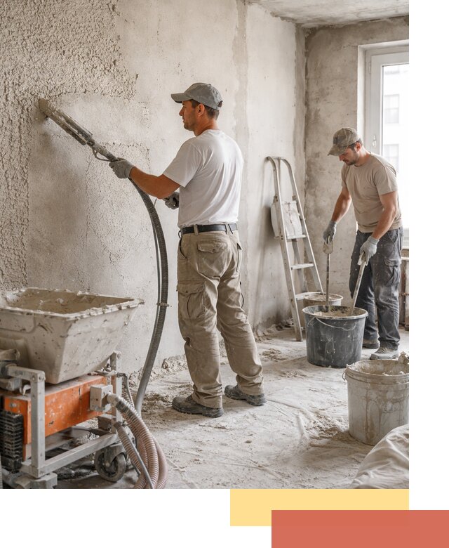 Машинная штукатурка стен в Мысках — быстро и качественно