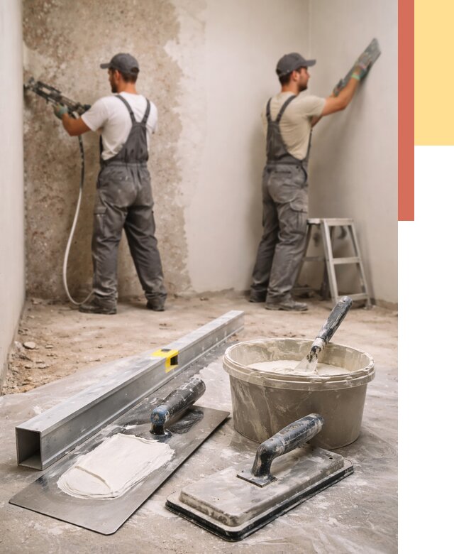 Штукатурка стен под обои в Мысках от 4564 руб./м2 — выравнивание под обои | ОТДЕЛОЧНИК-Мси