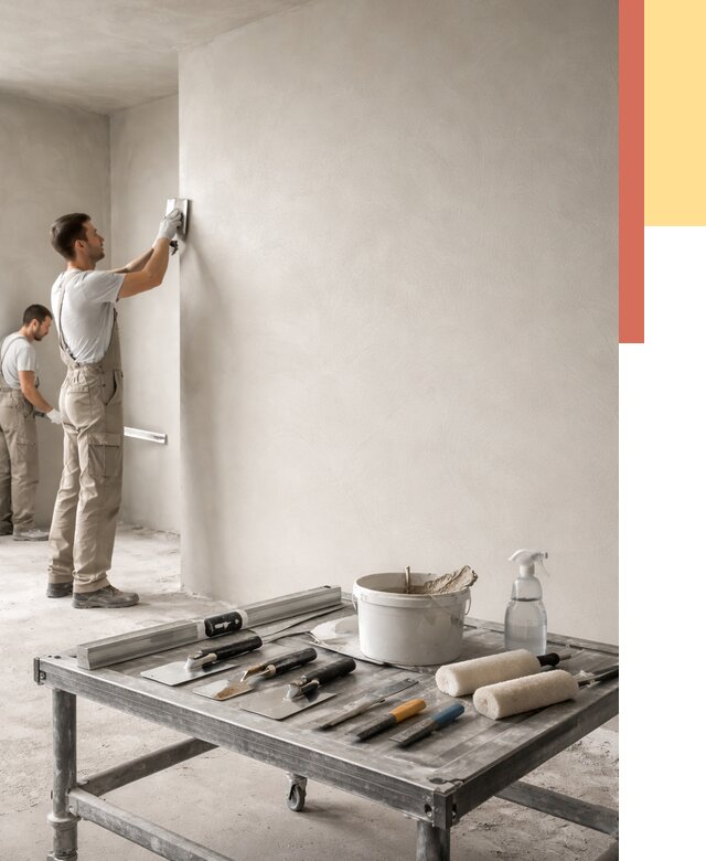 Штукатурка стен под покраску в Мысках от 4564 руб./м² — качественно и недорого | ОТДЕЛОЧНИК-Мси