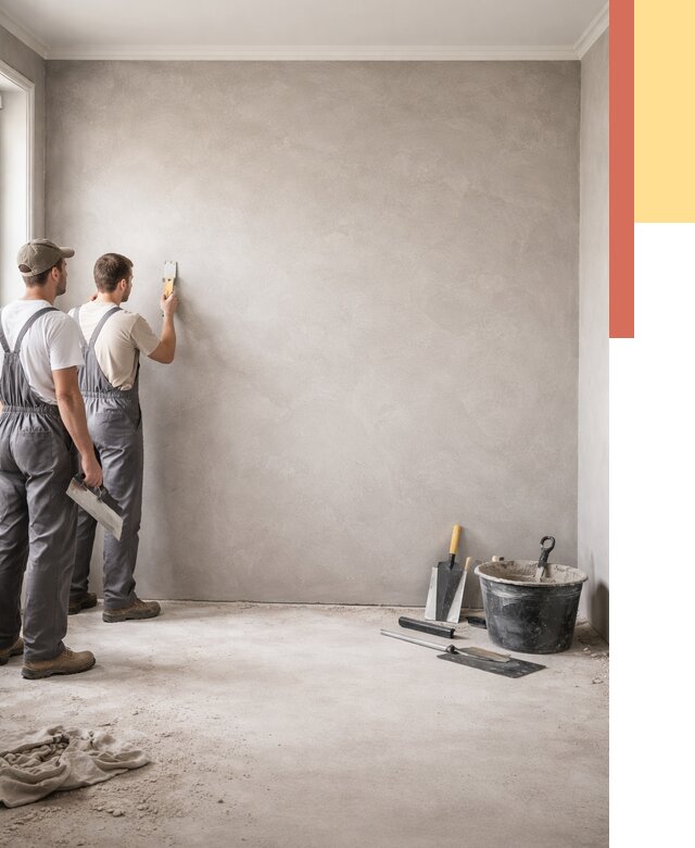 Микробетон на стены в Мысках от 1268 руб. — нанесение и отделка | ОТДЕЛОЧНИК-Мси