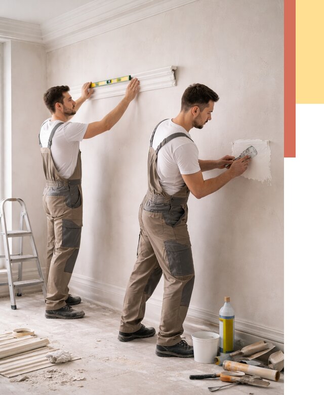 Монтаж лепнины на стены в Мысках от 4564 руб. — недорого, быстро | ОТДЕЛОЧНИК-Мси