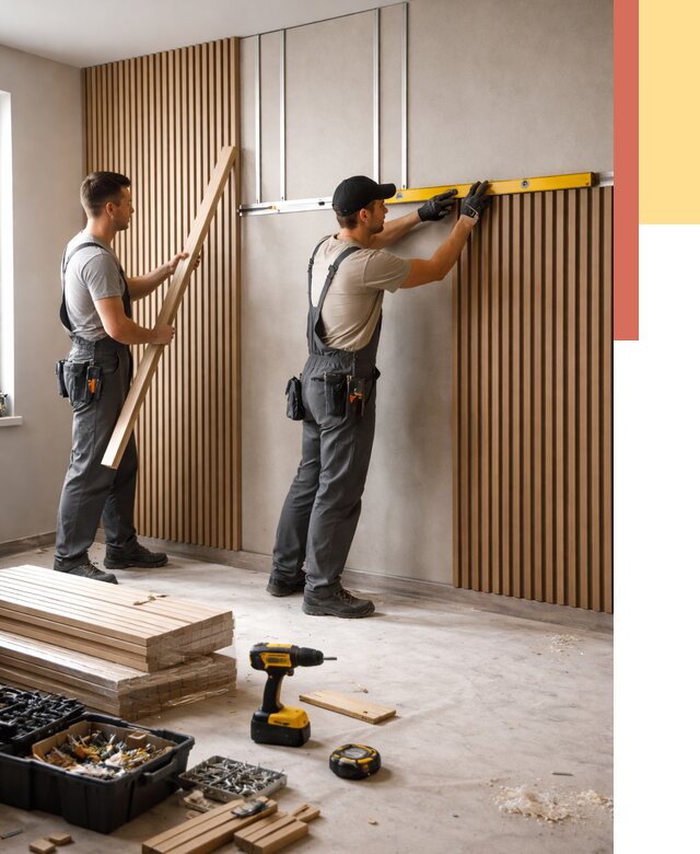 Монтаж реечных панелей на стены в Мысках от 1217 руб. — быстро и недорого | ОТДЕЛОЧНИК-Мси