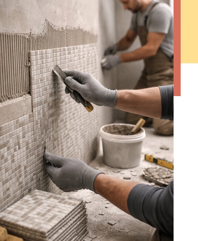 Облицовка стен мозаикой в Мысках от 3246 руб/м2 — укладка мозаики на стены | ОТДЕЛОЧНИК-Мси