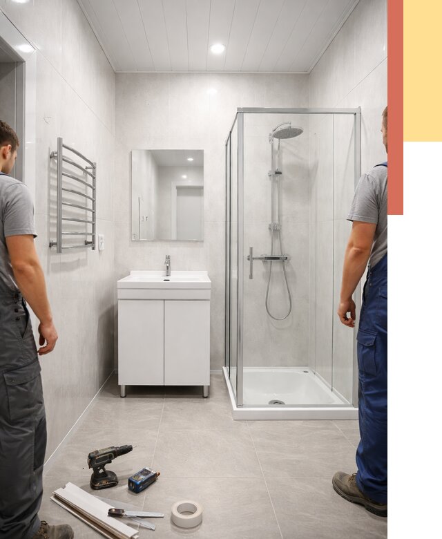 Отделка ванной комнаты панелями ПВХ в Мысках от 4564 руб. за м2 | ОТДЕЛОЧНИК-Мси