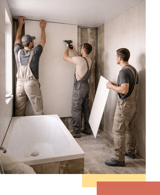 Отделка ванной панели ПВХ профессионально в Мысках