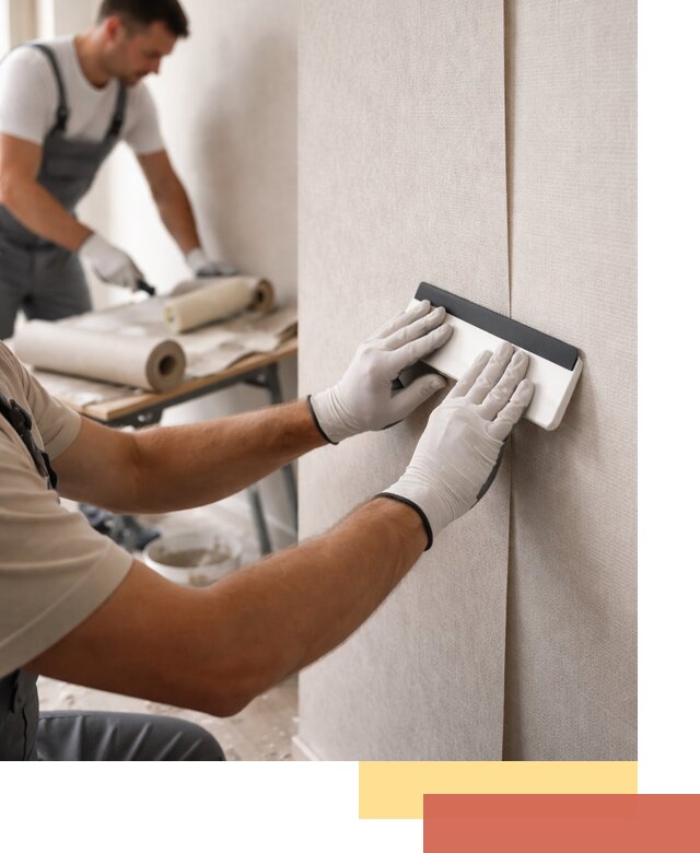 Поклейка обоев под покраску в Мысках профессионально и быстро