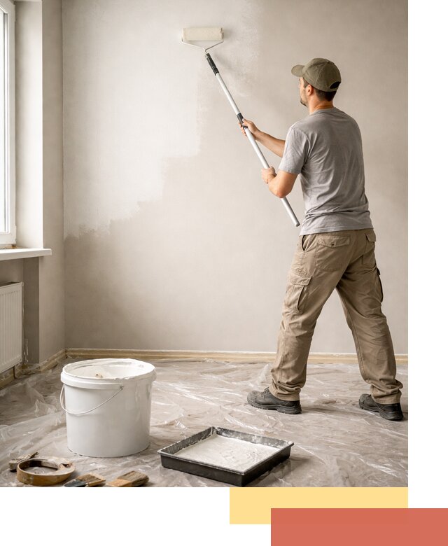 Покраска стен латексной краской в Мысках качественно и быстро