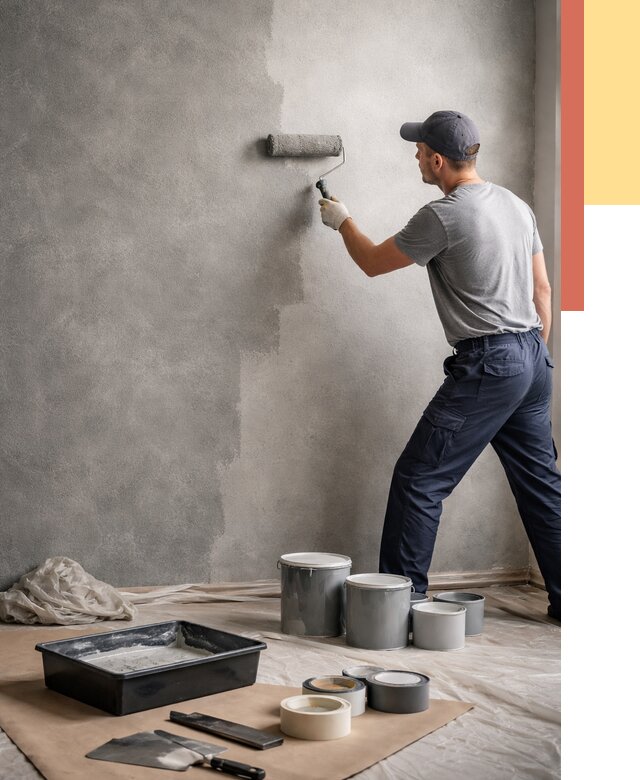 Покраска стен под бетон в Мысках от 659 руб. за м2 — быстро и недорого | ОТДЕЛОЧНИК-Мси