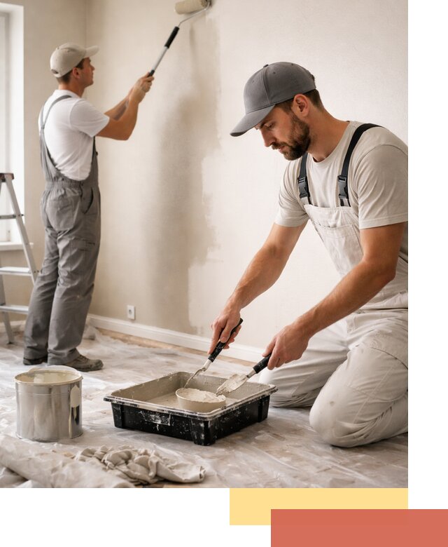 Покраска стен в квартире в Мысках — профессионально и аккуратно