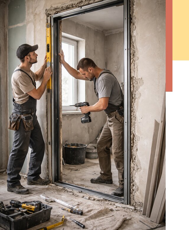 Закладка дверного проема в Мысках от 3550 руб. — быстро и недорого | ОТДЕЛОЧНИК-Мси