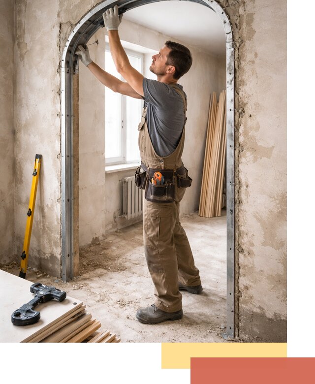 Устройство арочного проема в Мысках под ключ