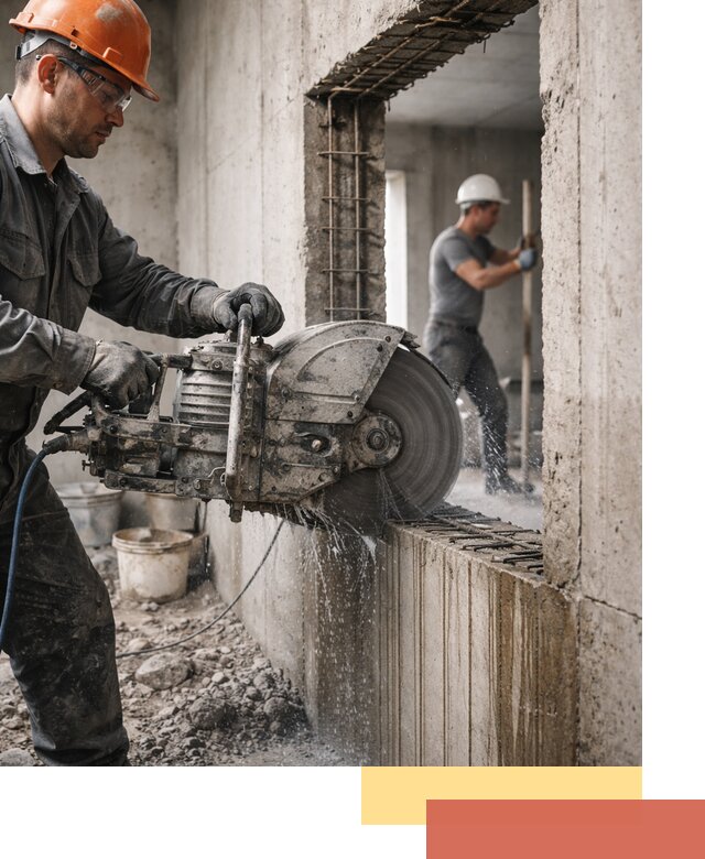 Алмазная резка проемов в Мысках быстро и точно