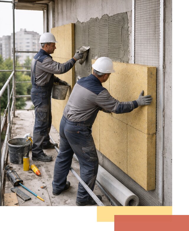 Утепление стен зданий и домов в Мысках качественно и надежно