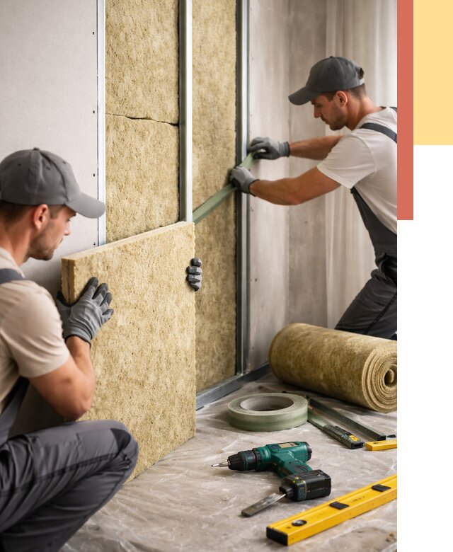 Шумоизоляция стен в Мысках под ключ от 1876 руб. | ОТДЕЛОЧНИК-Мси