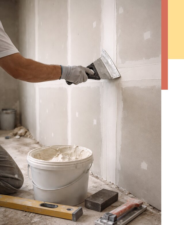 Шпаклевка перегородок из гипсокартона в Мысках от 2536 руб. — услуги ОТДЕЛОЧНИК-Мси