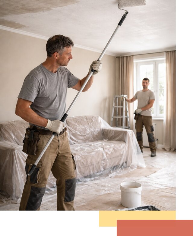 Грунтовка потолка в Мысках — подготовка под покраску и отделку