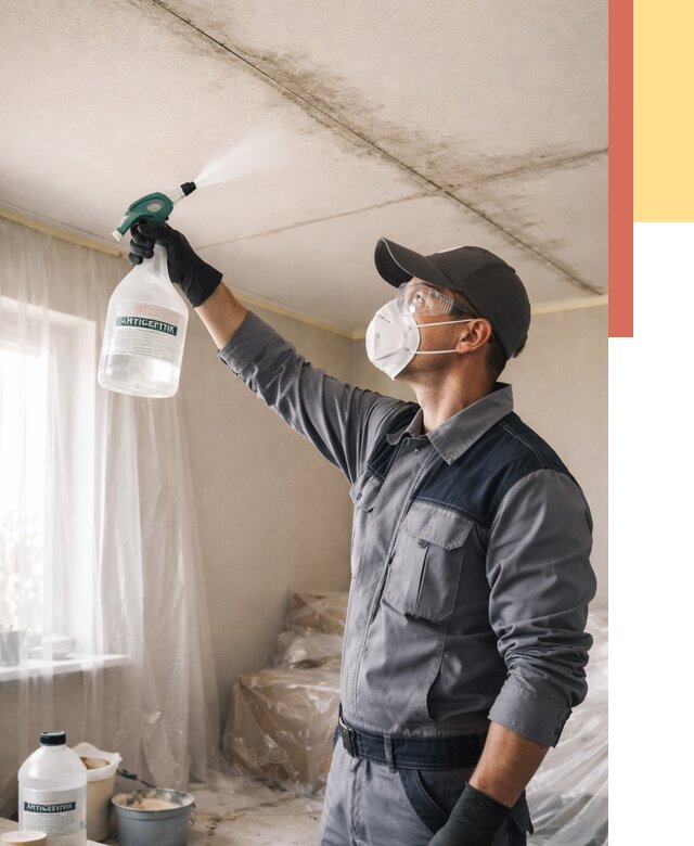 Антисептическая обработка потолка в Мысках от 2536 руб. | ОТДЕЛОЧНИК-Мси