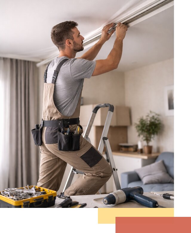 Ремонт натяжных потолков в Мысках — качественно и оперативно