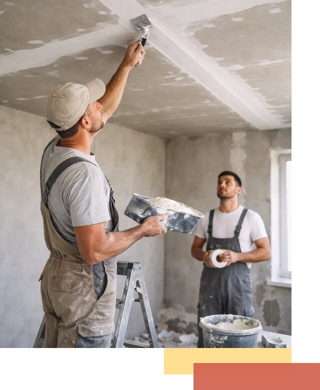 Обработка швов потолка ГКЛ в Мысках: качественная заделка и шпатлевка