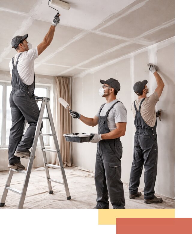 Покраска потолка из гипсокартона в Мысках качественно и недорого