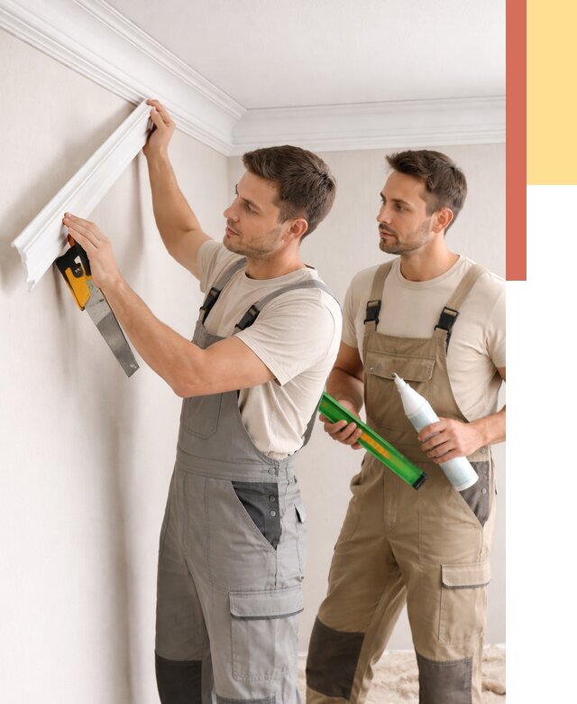 Монтаж потолочного плинтуса в Мысках от 2333 руб. — быстро и недорого | ОТДЕЛОЧНИК-Мси