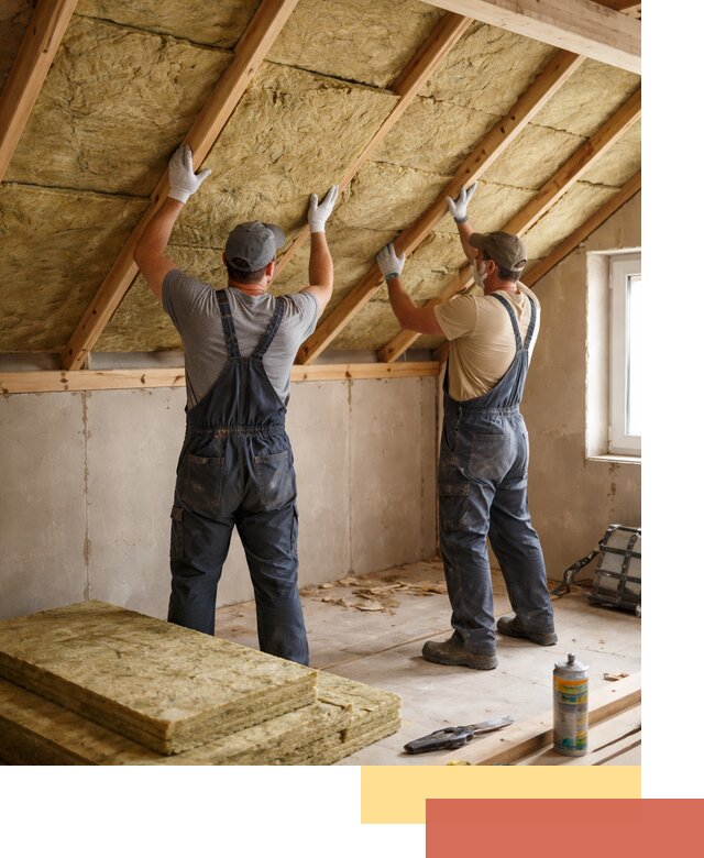 Утепление потолка минеральной ватой в Мысках